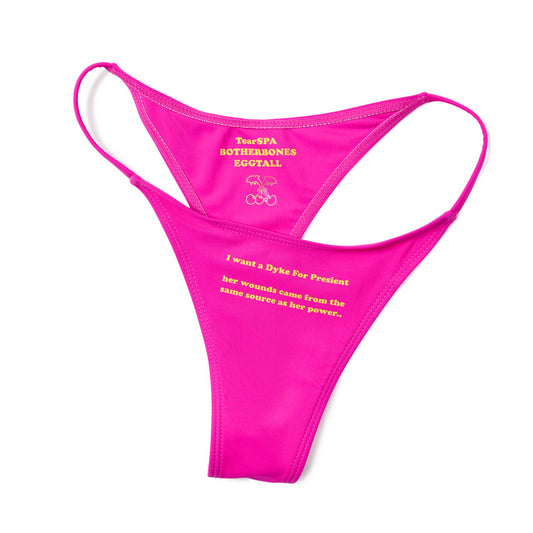 Thong swimwear with BOTHERBONES &TearSPA