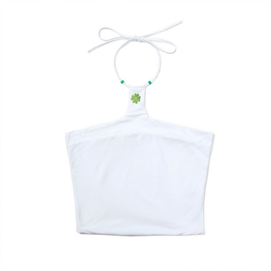 Four-leaf clover crop top